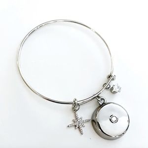 Silver Star Burst Charm Replacement Bracelet